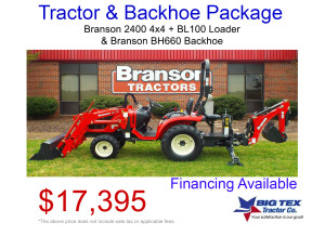 2400 Tractor Backhoe Package Reduced