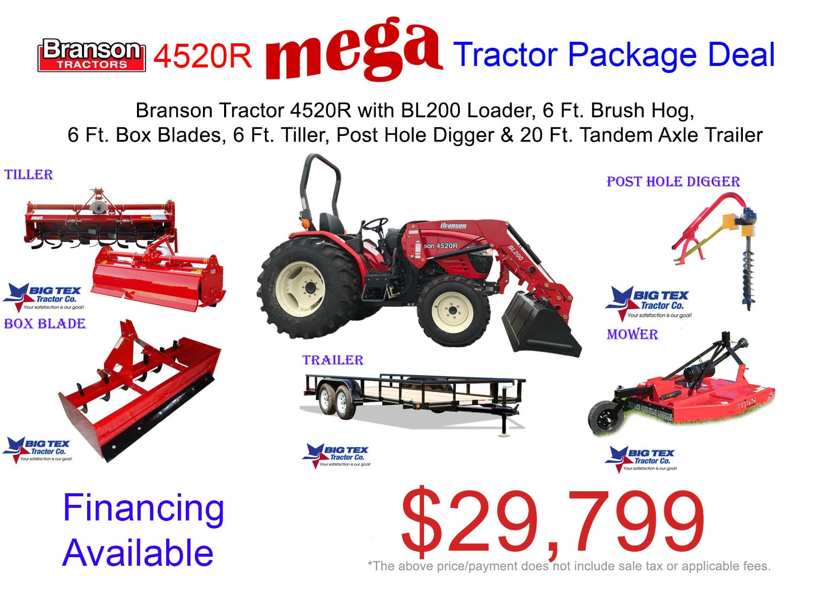 Tractor Package Deals Branson Tractor Packages Big Tex Tractor