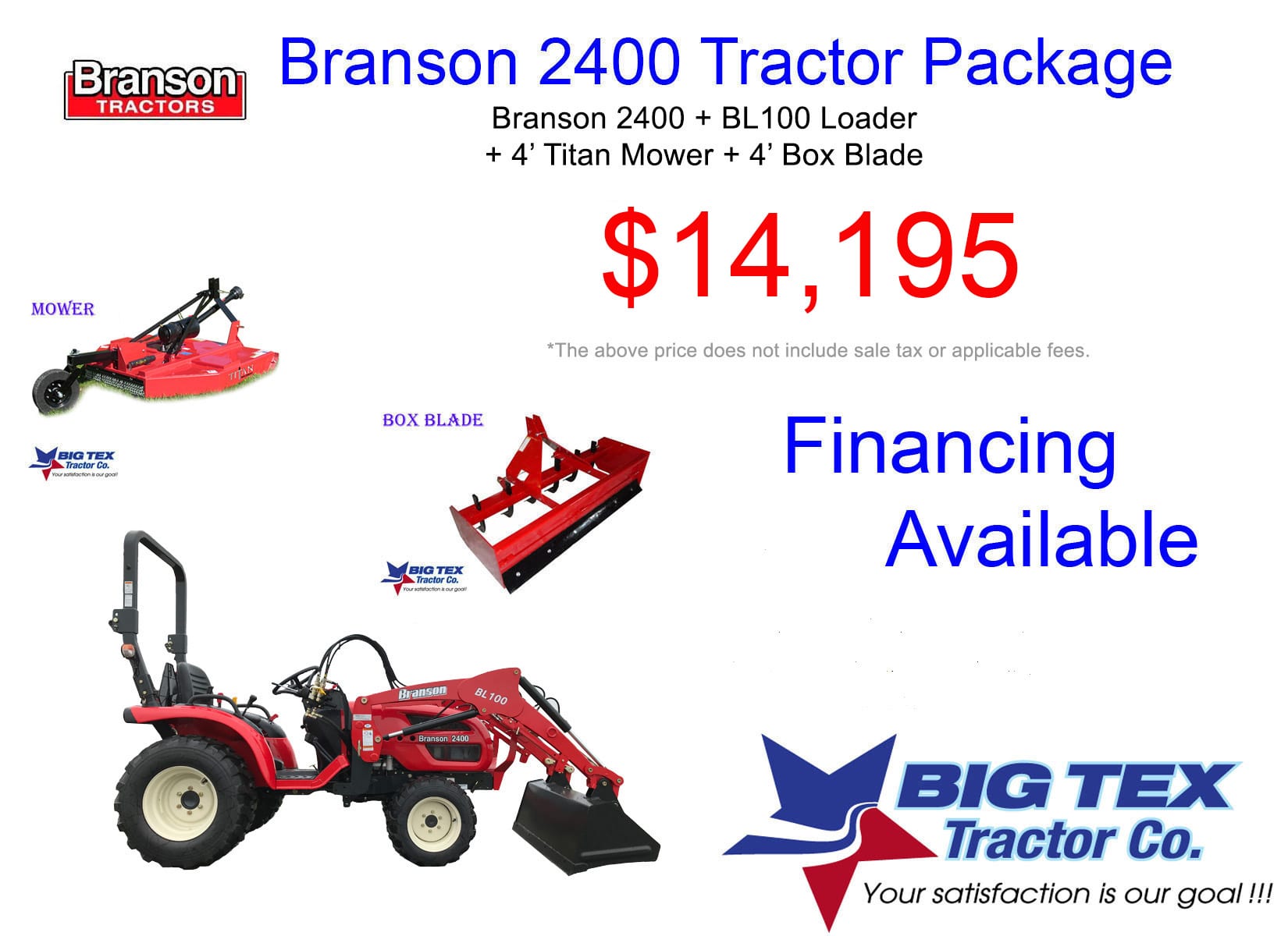 Branson 2400 Tractor Package 14,195