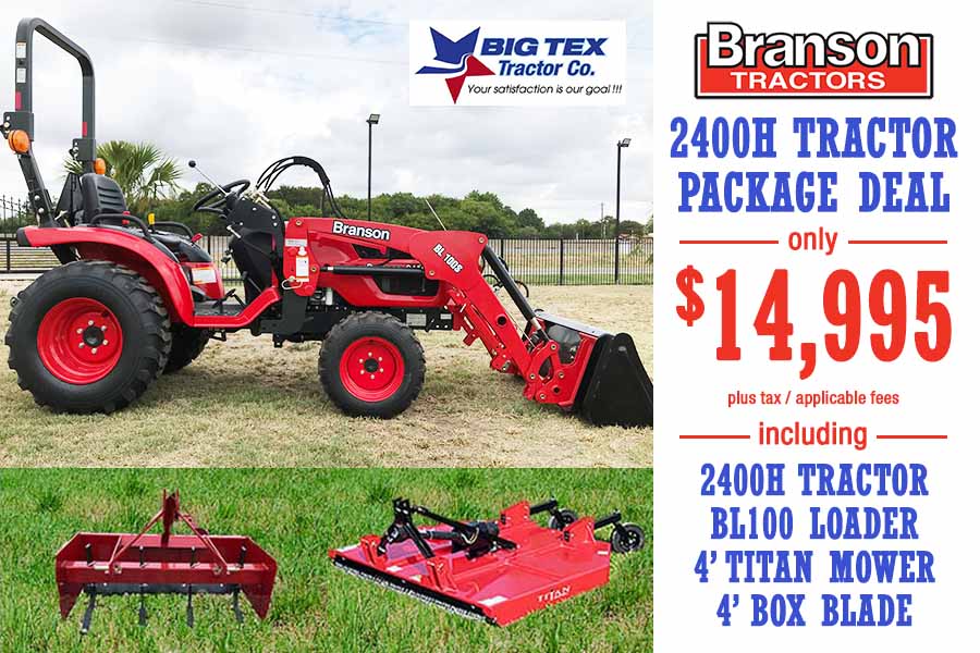 Branson 2400H Basic Tractor Package Big Tex Tractor