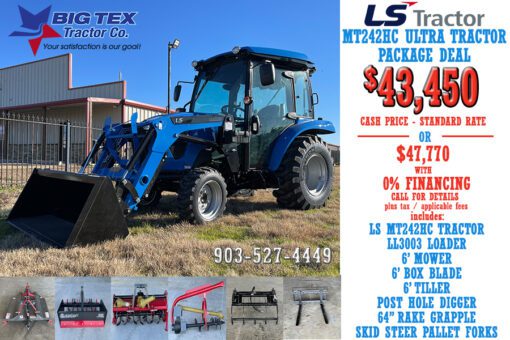 20252 LS MT242HC ULTRA TRACTOR PACKAGE 6 IMPLEMENTS