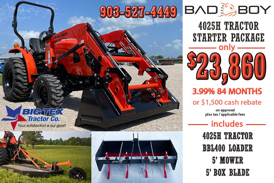BB4025H STARTER TRACTOR PACKAGE