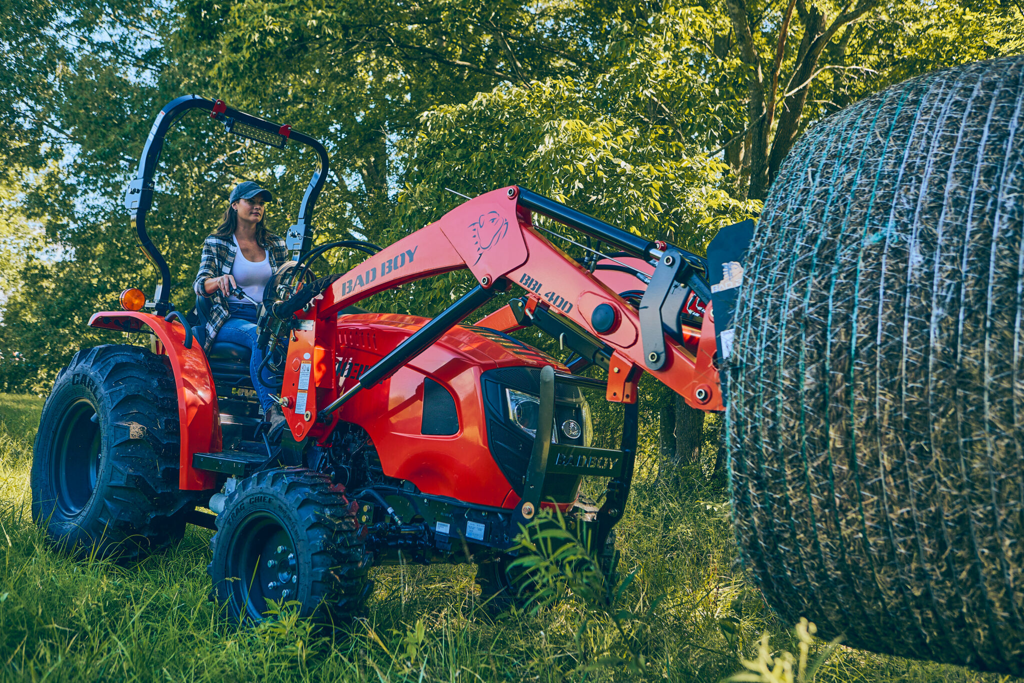 Bad Boy 4035H Tractor - Hay Bale