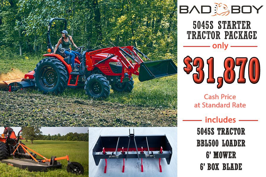 BAD BOY 5045S STARTER TRACTOR PACKAGE