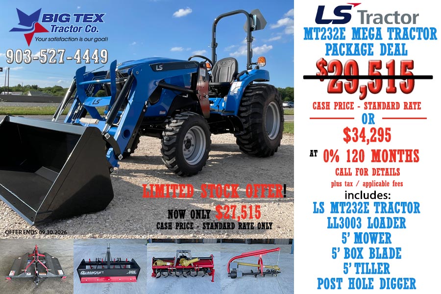 2026 MT232E MEGA TRACTOR PACKAGE WEB SPECIAL